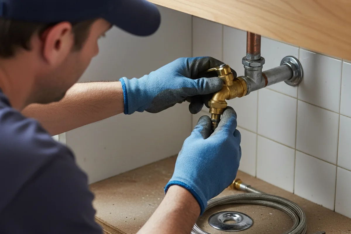Shutoff valve and fitting work during Faucet and Fixture Repair in Dunellen